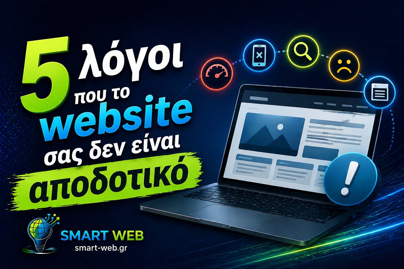 Οι 5 λόγοι που το website σας δεν είναι αποδοτικό!